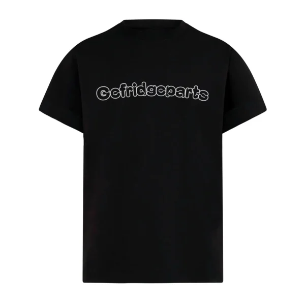 Mysterious and cool men's black T-shirt, imitation leather stitching design, slim short sleeves, fashionable choice